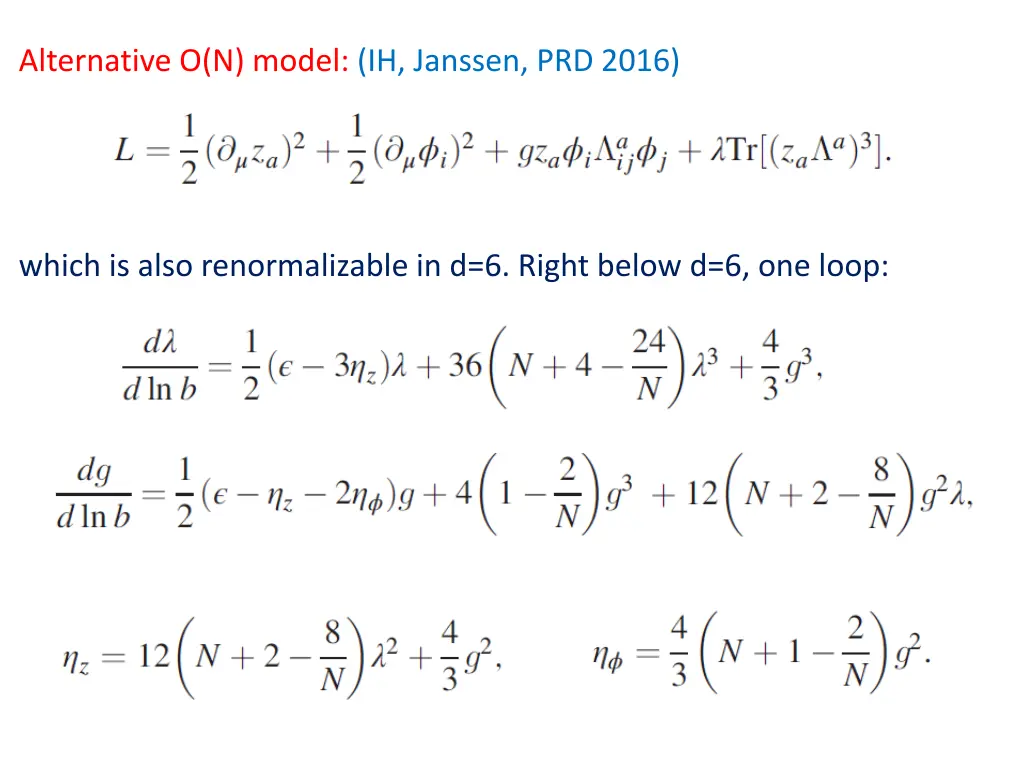 alternative o n model ih janssen prd 2016