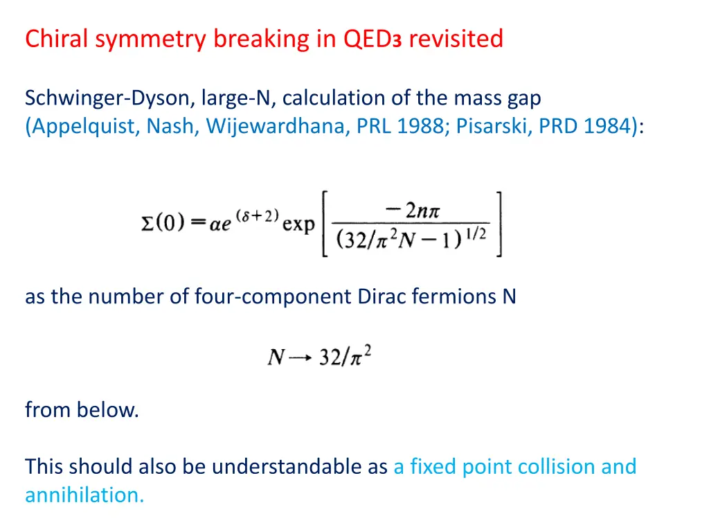 chiral symmetry breaking in qed 3 revisited