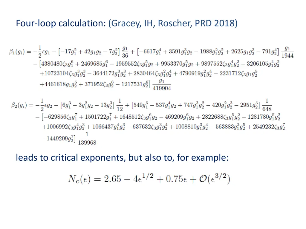 four loop calculation gracey ih roscher prd 2018