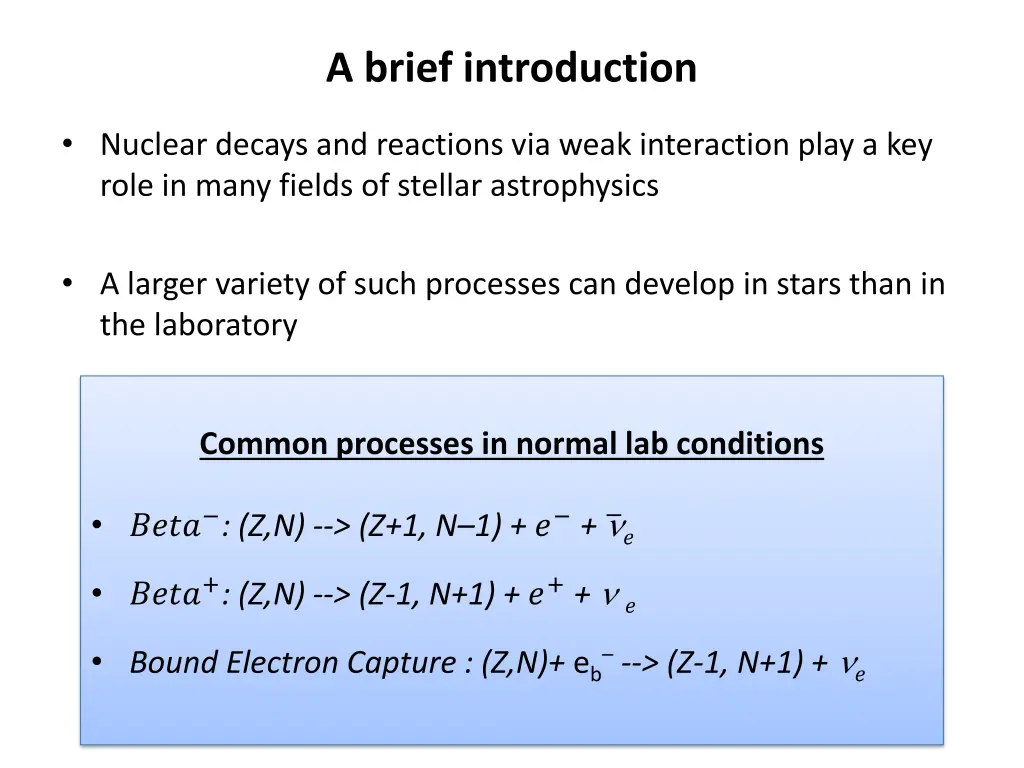 a brief introduction