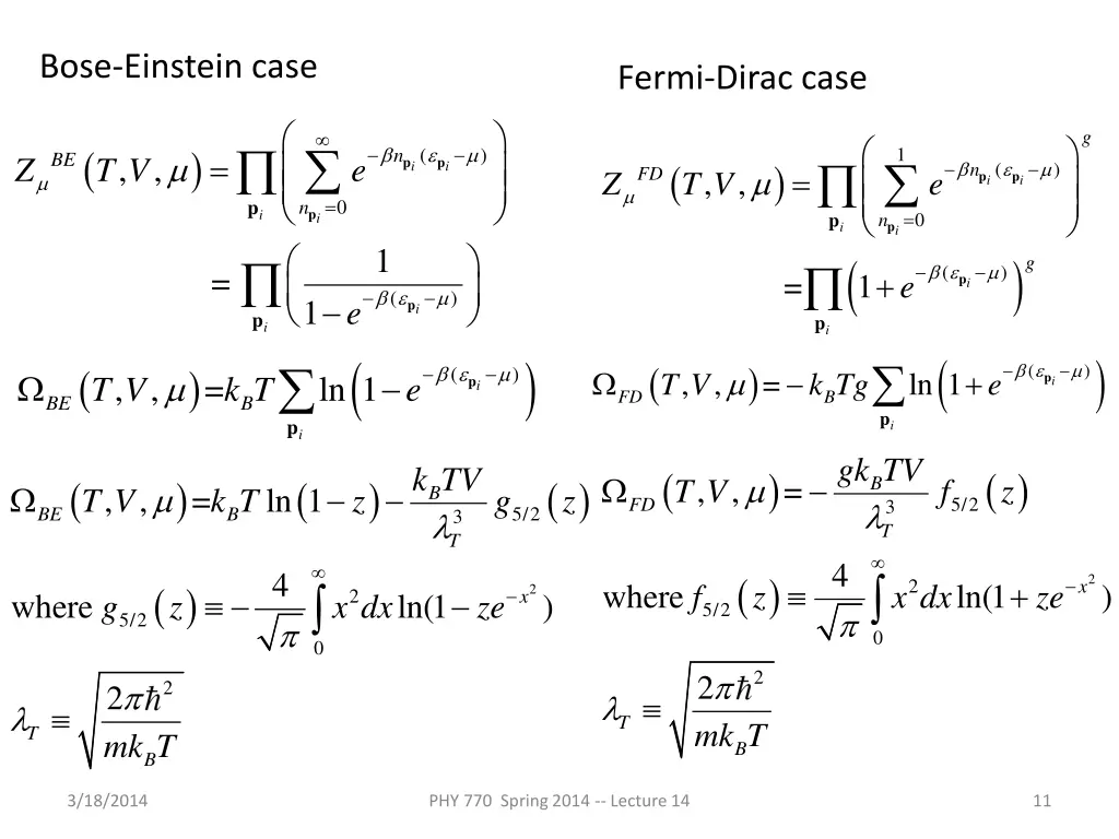 bose einstein case