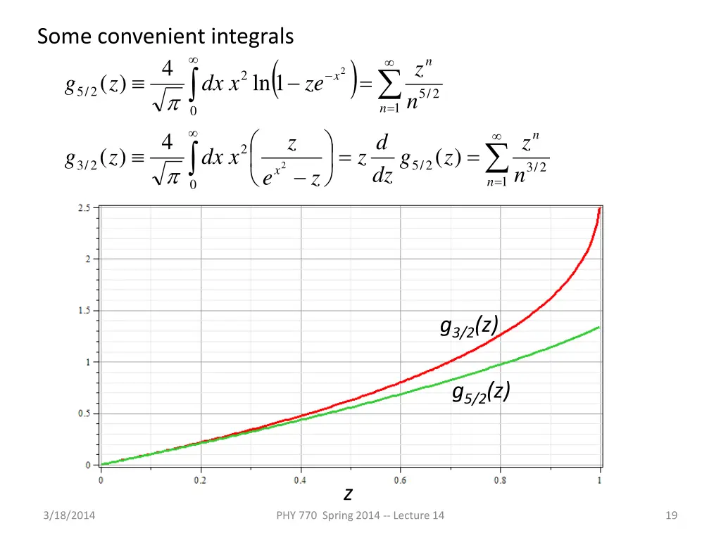 some convenient integrals 4 z g