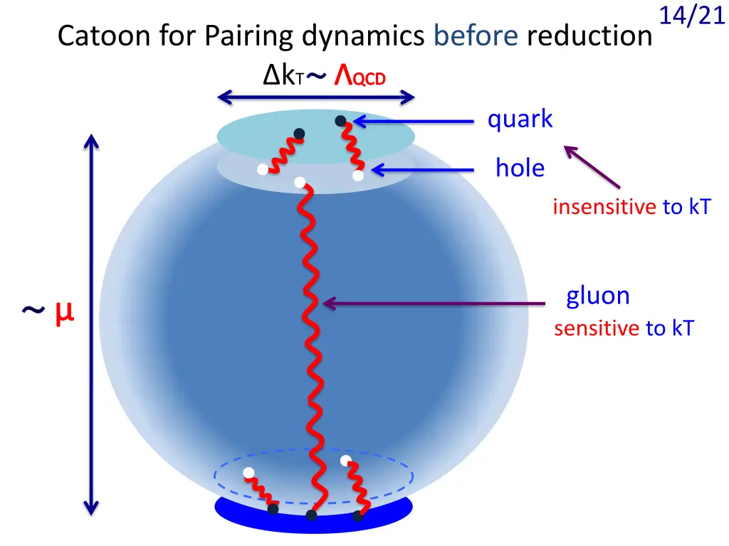 catoon for pairing dynamics before reduction