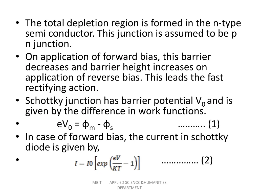 the total depletion region is formed