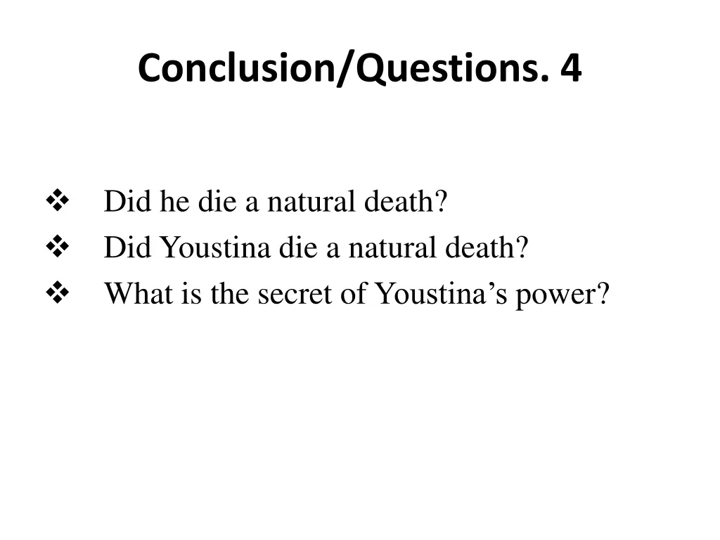 conclusion questions 4