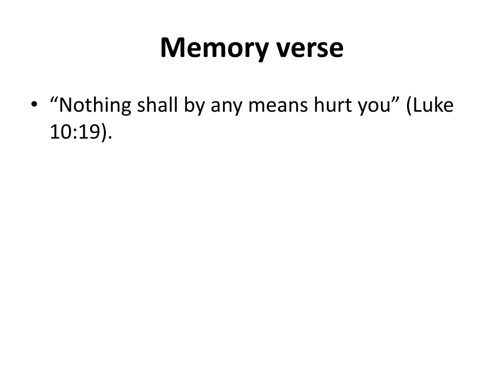 memory verse