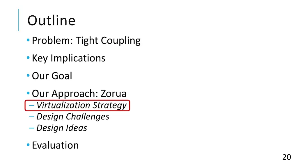 outline problem tight coupling key implications 1