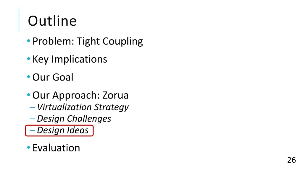 outline problem tight coupling key implications 3