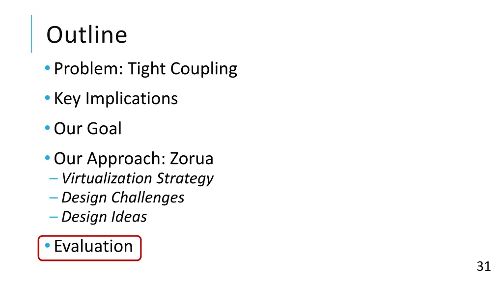 outline problem tight coupling key implications 4