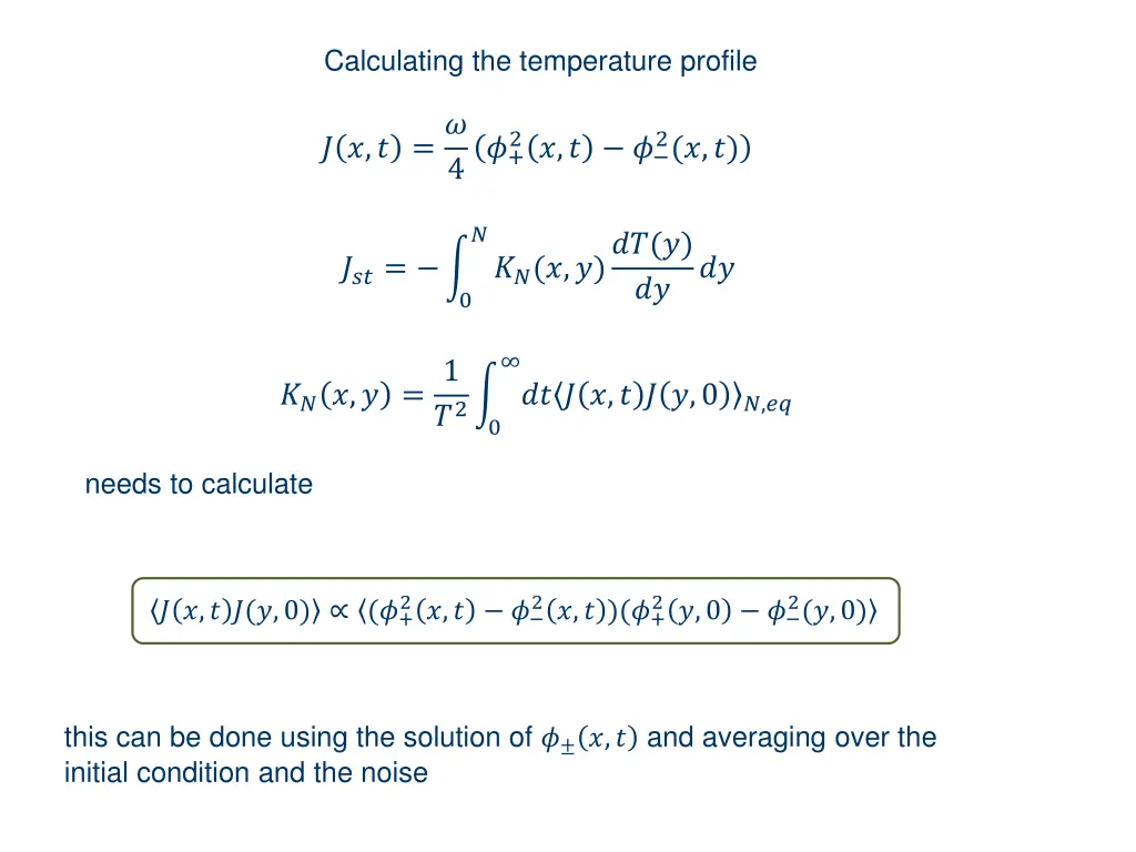 calculating the temperature profile 1