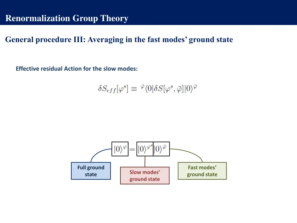 renormalization group theory 3