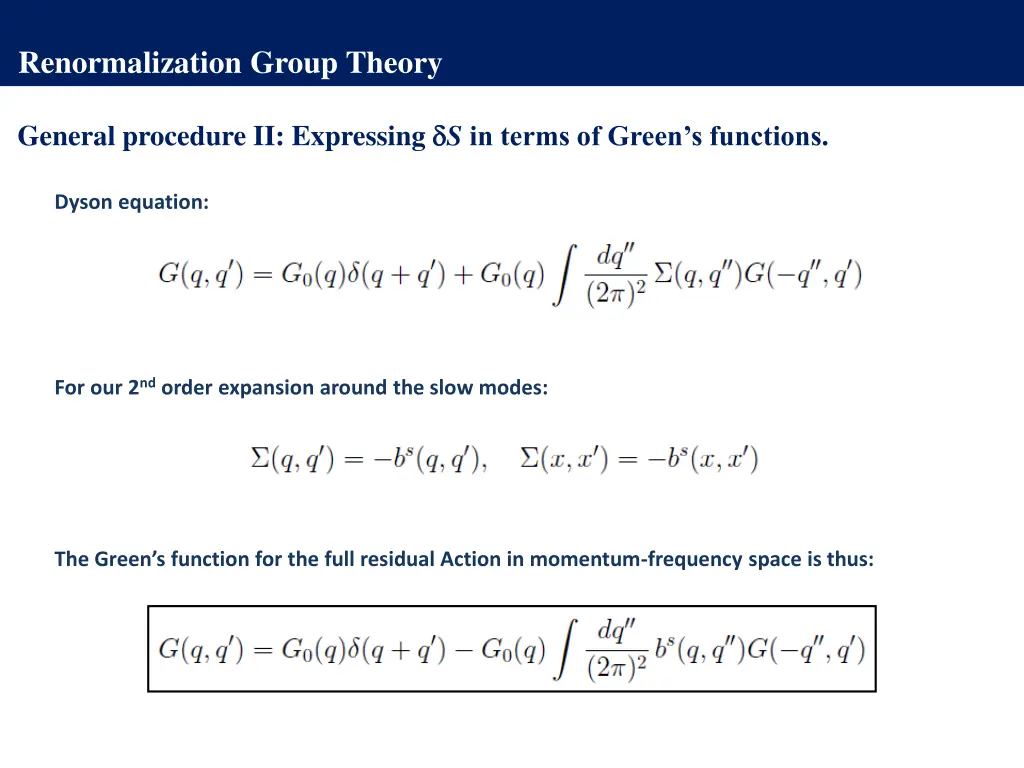 renormalization group theory