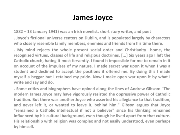 james joyce