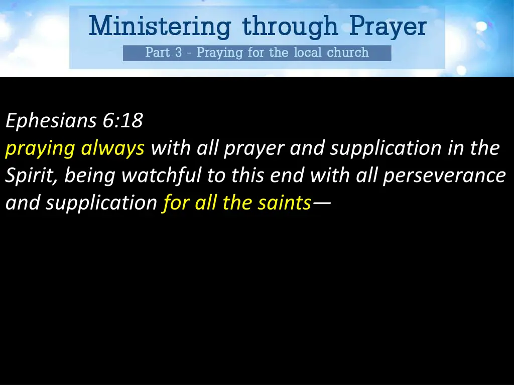 ephesians 6 18 praying always with all prayer