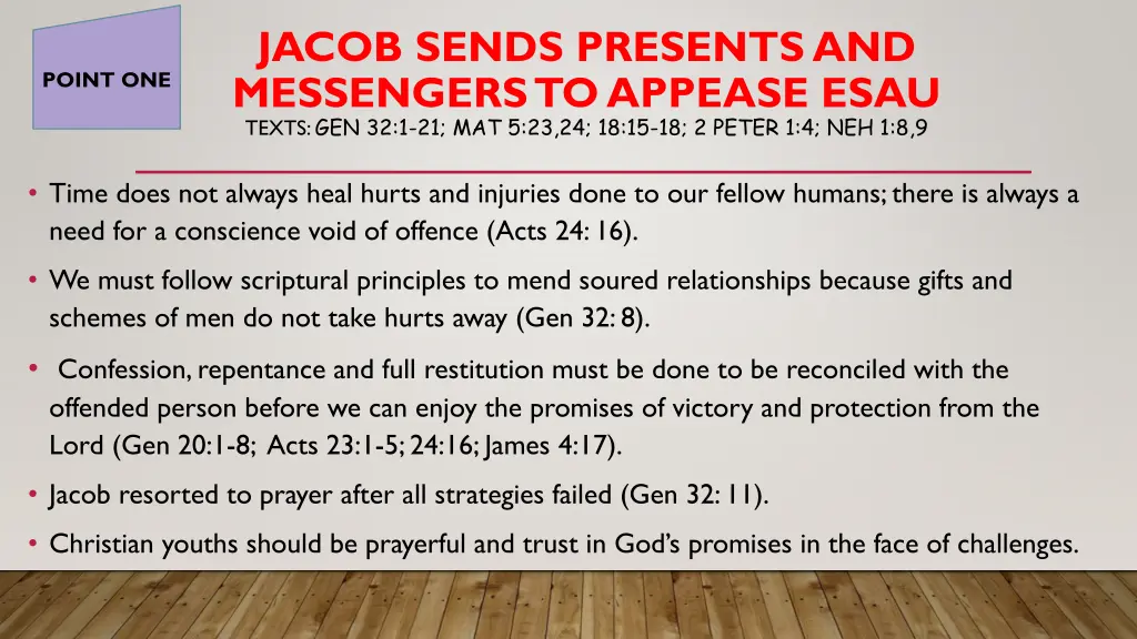 jacob sends presents and messengers to appease 1