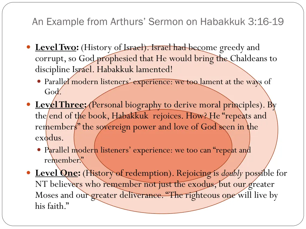 an example from arthurs sermon on habakkuk 3 16 19