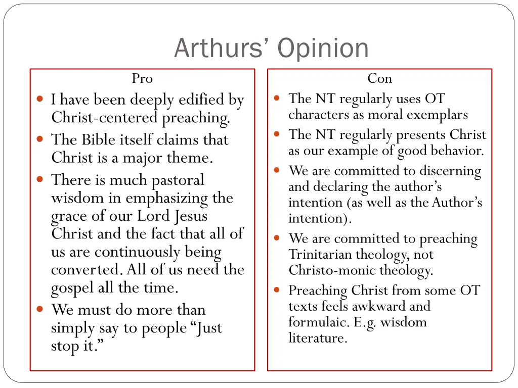 arthurs opinion 2