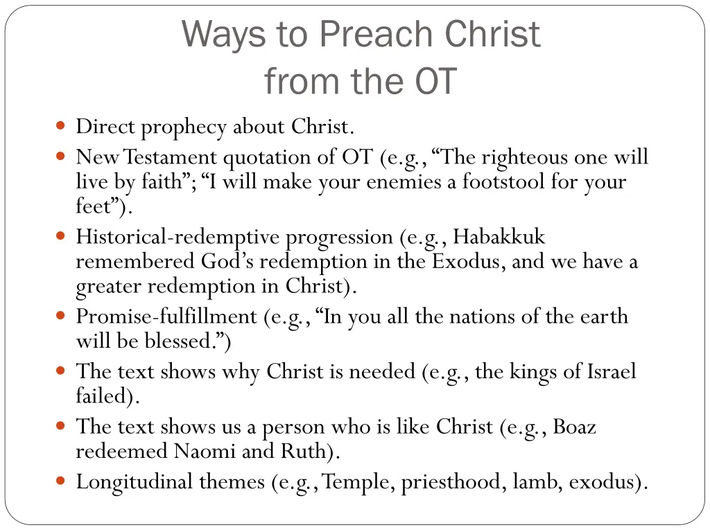 ways to preach christ from the ot direct prophecy