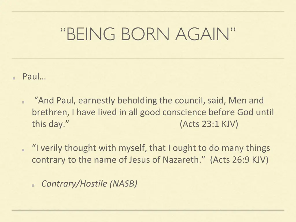 being born again 1