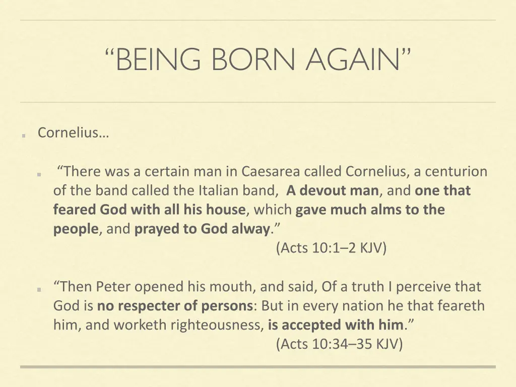 being born again 2