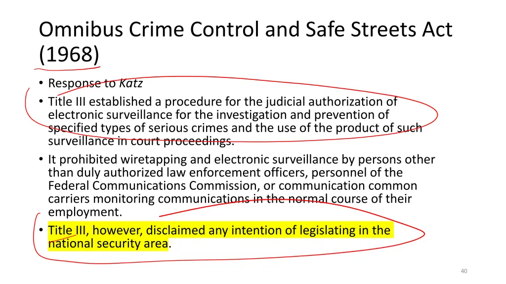 omnibus crime control and safe streets act 1968