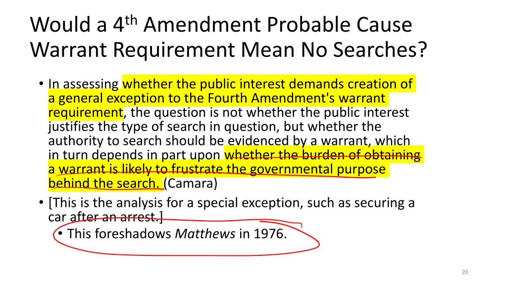 would a 4 th amendment probable cause warrant