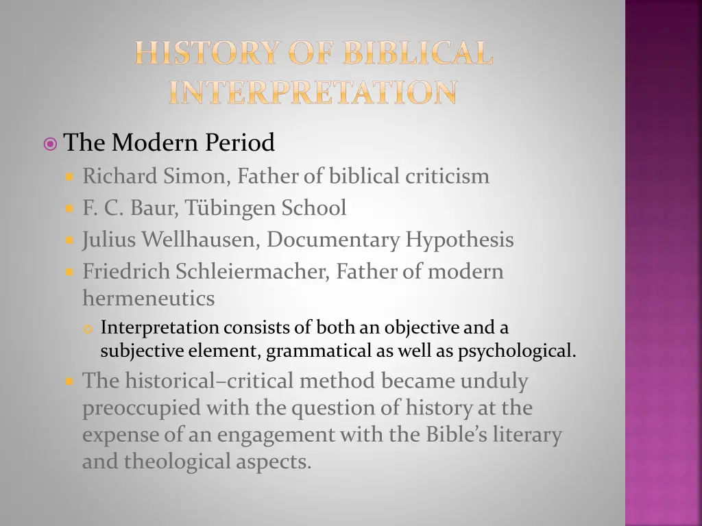 history of biblical interpretation 8