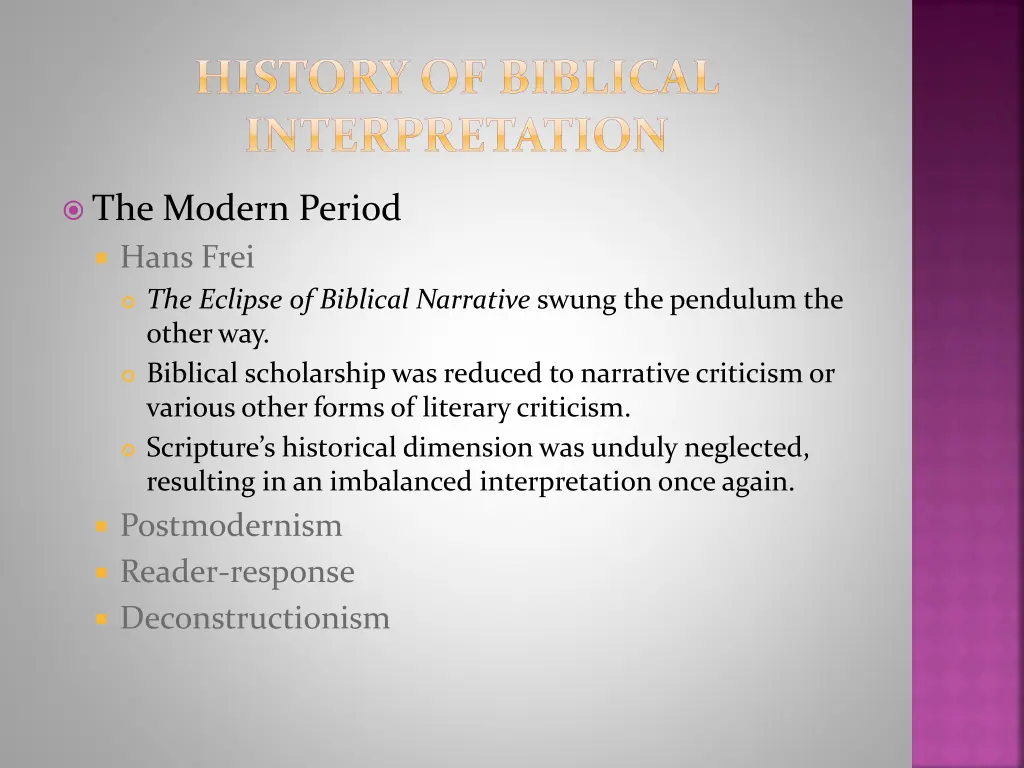 history of biblical interpretation 9