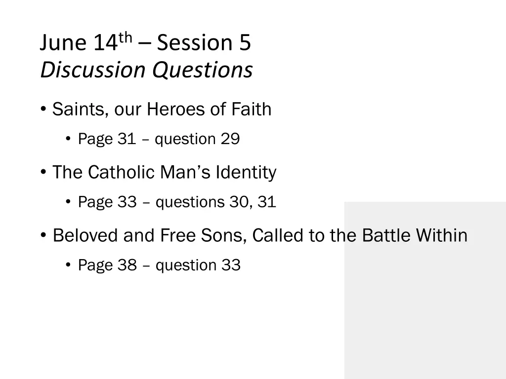 june 14 th session 5 discussion questions