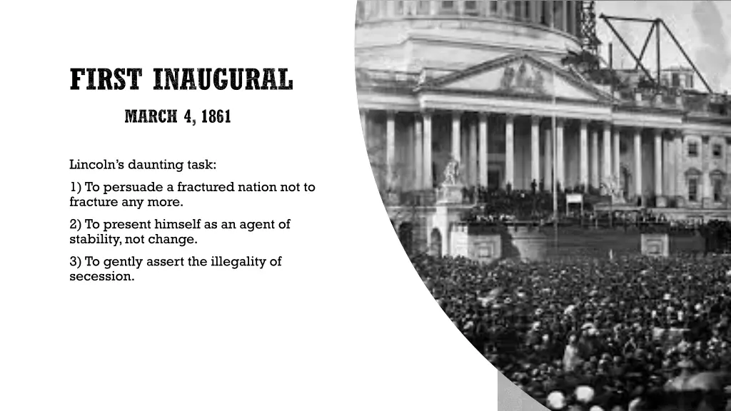 first inaugural march 4 1861 4 1861march