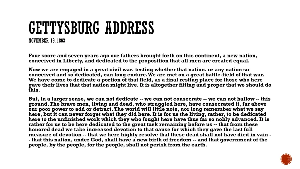 gettysburg address november 19 1863 1