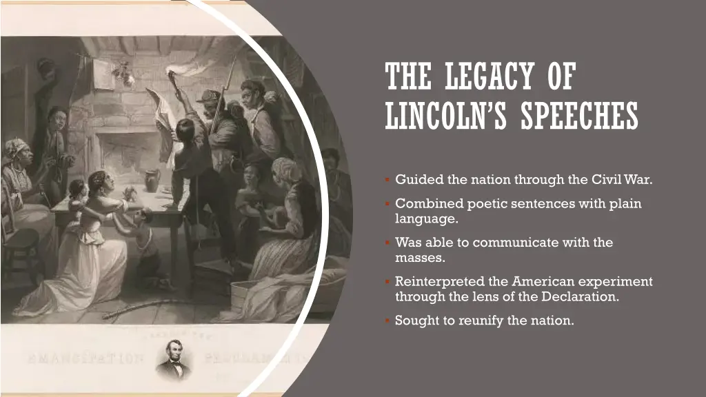 the legacy of lincoln s speeches