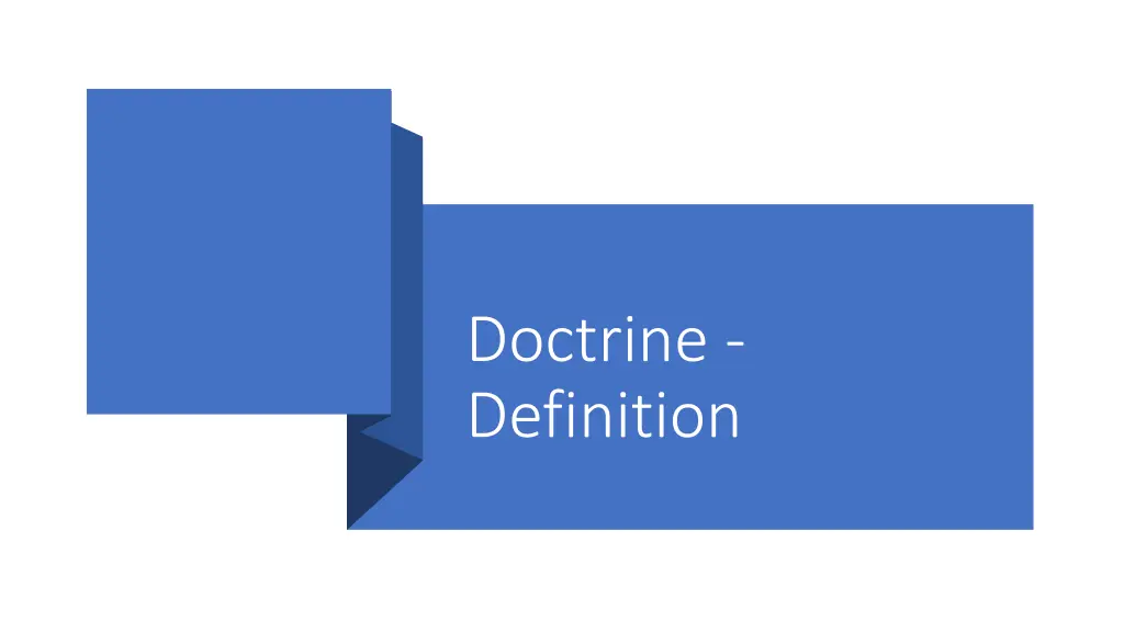 doctrine definition