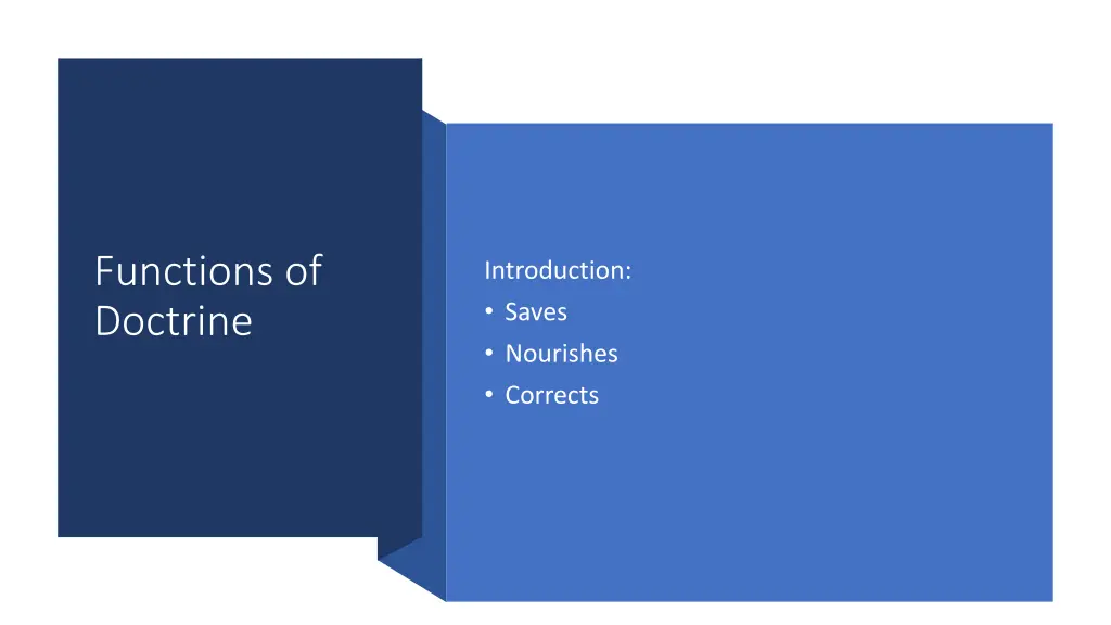 functions of doctrine 1