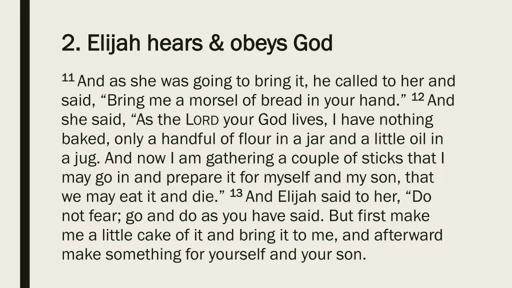 2 elijah hears obeys god 2 elijah hears obeys god 1