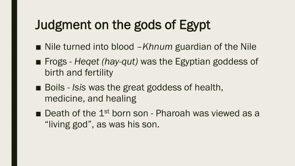 judgment on the gods of egypt judgment