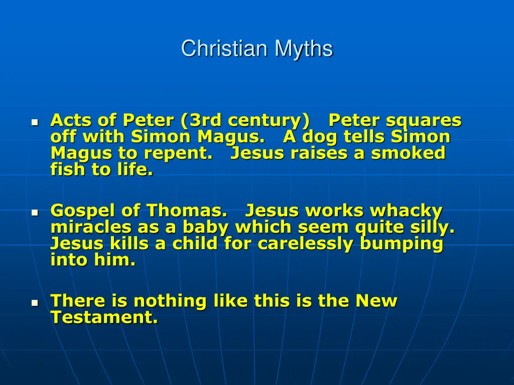 christian myths