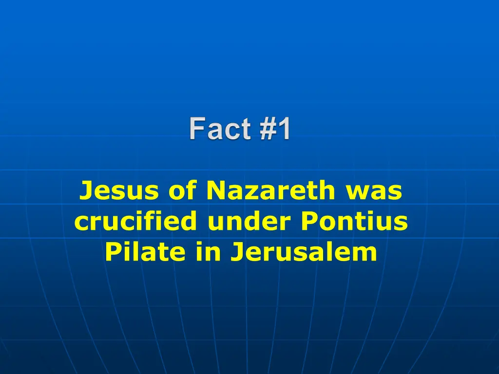 jesus of nazareth was crucified under pontius 1