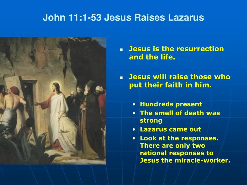 john 11 1 53 jesus raises lazarus