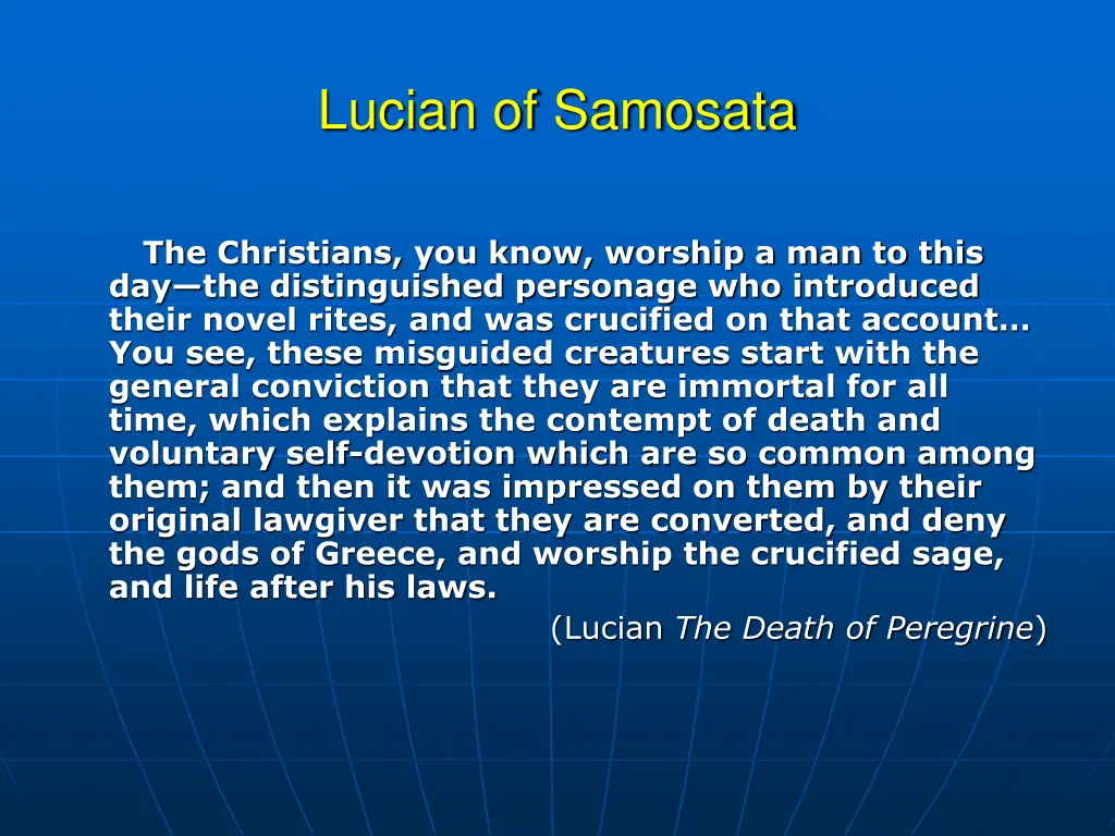 lucian of samosata