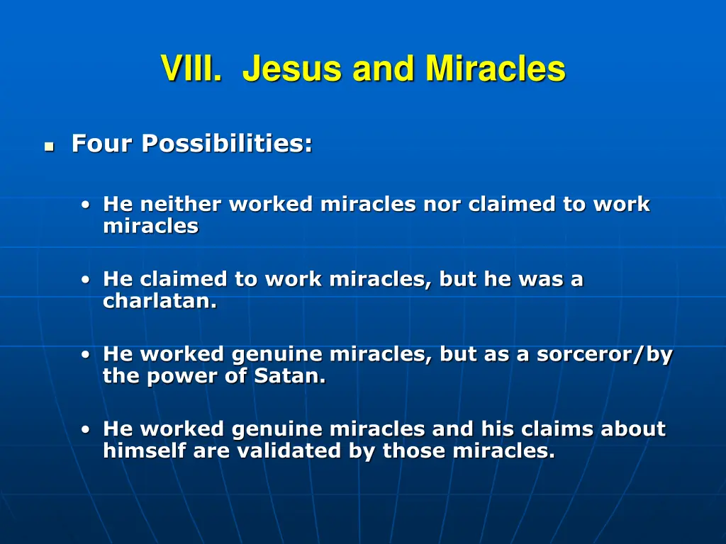 viii jesus and miracles