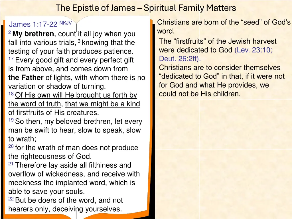 the epistle of james spiritual family matters 10