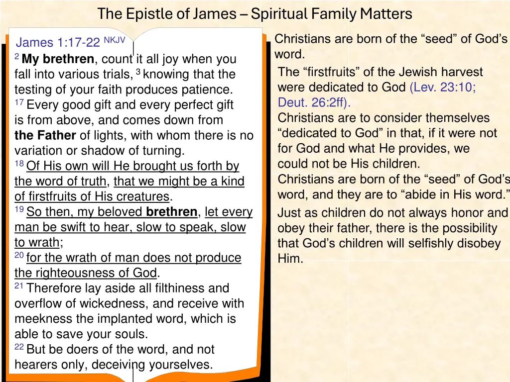 the epistle of james spiritual family matters 13