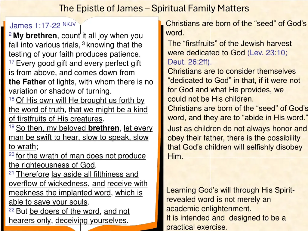 the epistle of james spiritual family matters 15