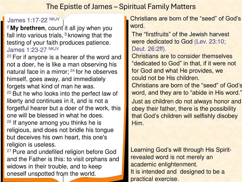 the epistle of james spiritual family matters 17