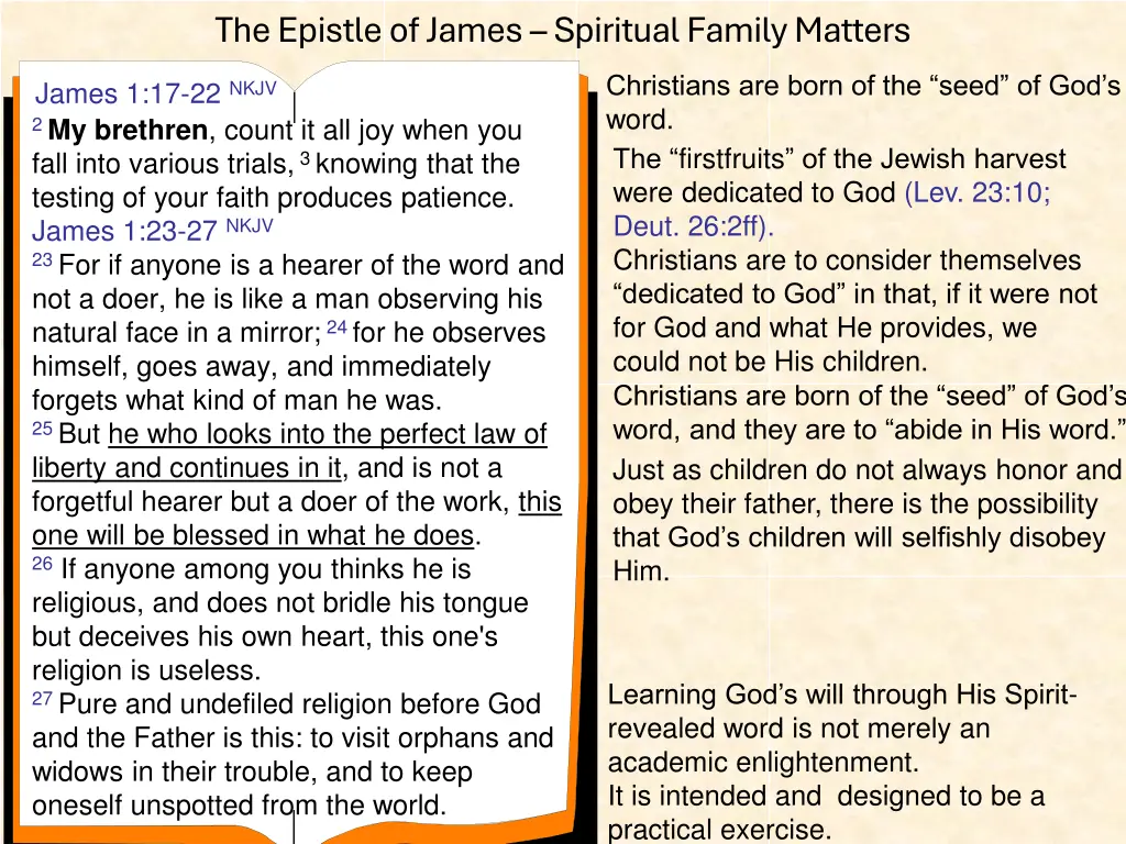 the epistle of james spiritual family matters 18