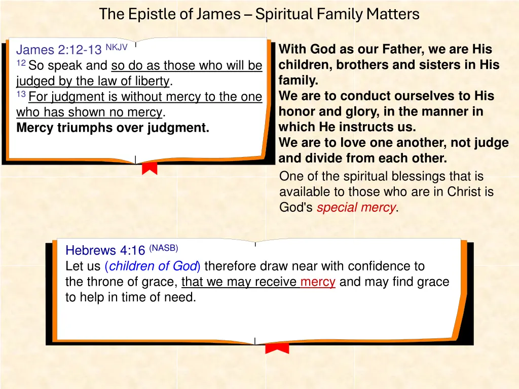 the epistle of james spiritual family matters 25