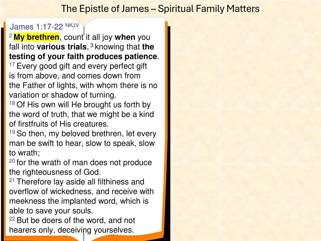 the epistle of james spiritual family matters 3