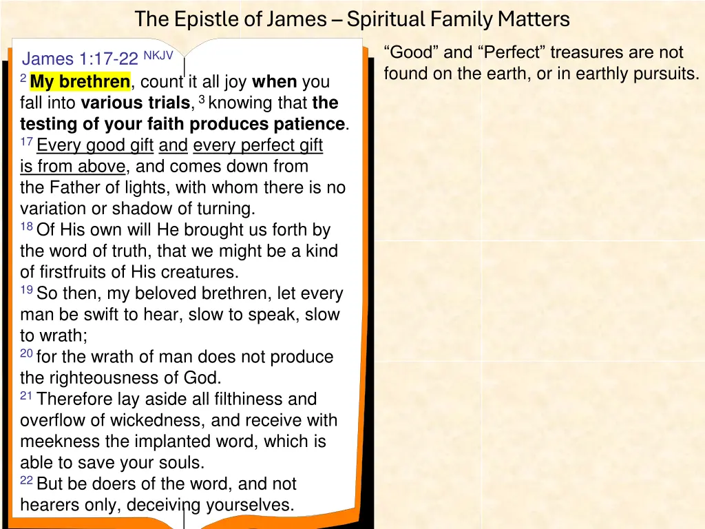 the epistle of james spiritual family matters 4