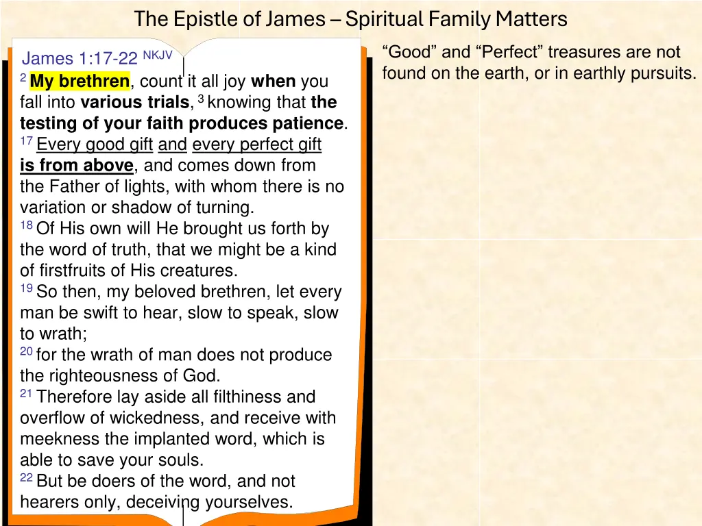 the epistle of james spiritual family matters 5